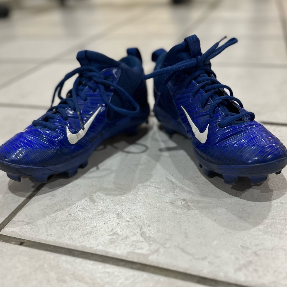 Blue Nike cleats youth size 5